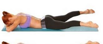 Ciseaux - un exercice simple pour les muscles abdominaux